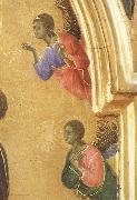 Detail of The Virgin Mary and angel predictor,Saint Duccio di Buoninsegna